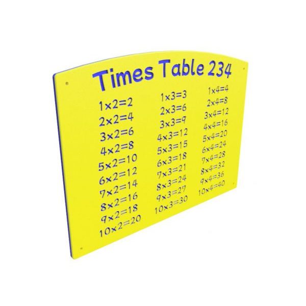 2 3 4 Times Tables 4